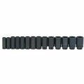Williams Socket Set, 14 Pieces, 1/2 Inch Dr, Impact, 1/2 Inch Size JHWWS1414RC